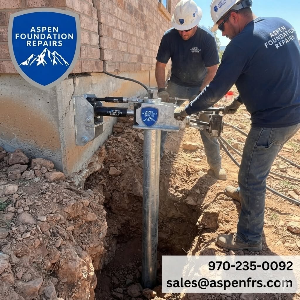 Push pier installation